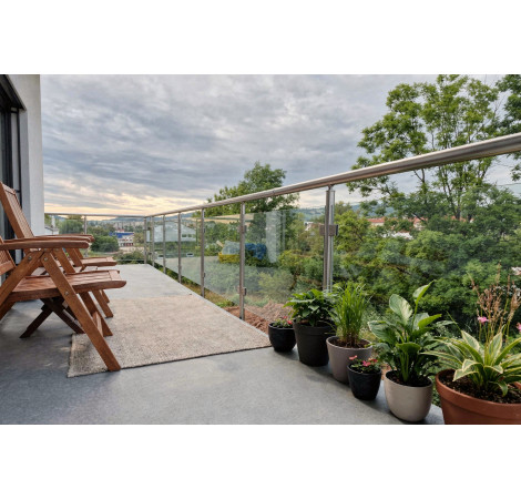 HK Zábradlí rovné E2BR-2 1000x1000 S