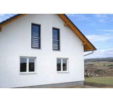 Hliníkové zábradlí na Francouzské okno H7S-2, Barva Silver Hliníkové zábradlí na Francouzské okno H7S-2, Barva Silver