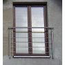 Nerezové zábradlí na francouzské okno KNFR1