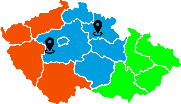 Mapa pokrytí ČR